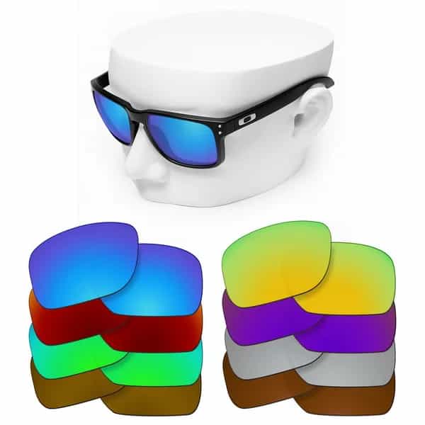 Lentes de reposição polarizadas OOWLIT para óculos de sol Oakley Holbrook OO9102