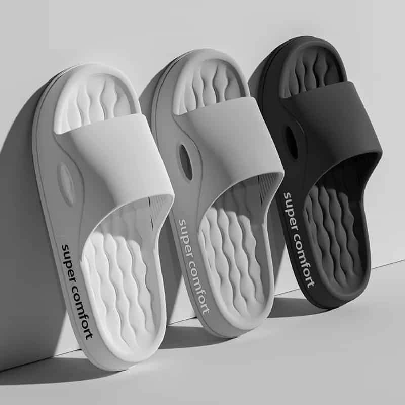 Moda masculina verão leve eva interior casa sandálias chinelos sapatos masculinos chinelos ao ar livre estudantes feminino slides confortáveis