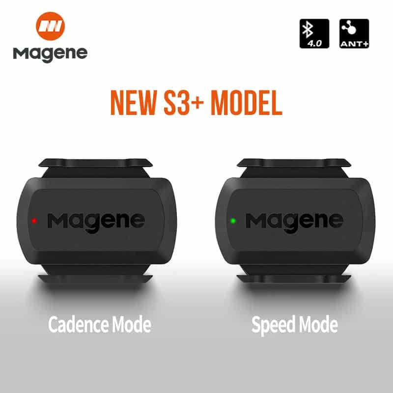 Magene S3+ Snelheid Cadanssensor ANT Bluetooth Computer Snelheidsmeter Dubbele sensor Fietsaccessoires Compatibel met WahooOnelap Zwift