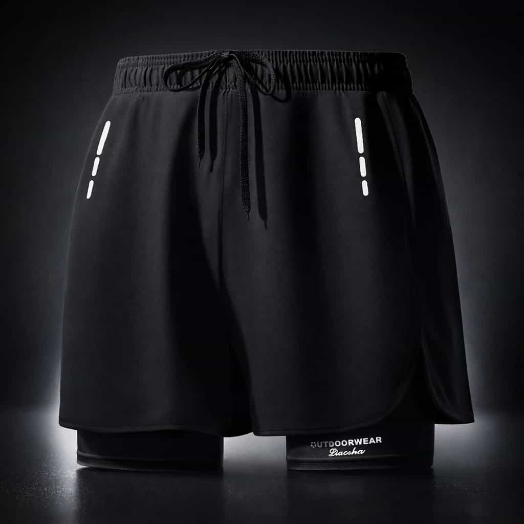 Men's Swim Trunks Quick Dry Athletic Shorts with Compression Liner for Beach Pool Running Gym