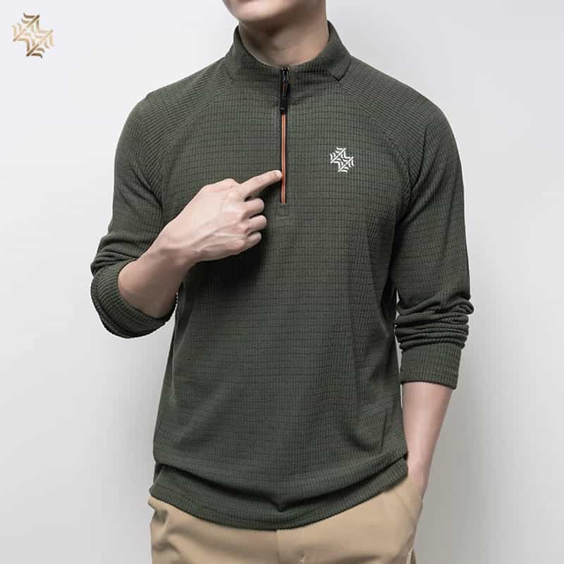 SBWL Autumn High Quality Men's Running Fitness Outdoor Sportswear Fashion Business Casual Breathable Long Sleeve T-Shirt Tops