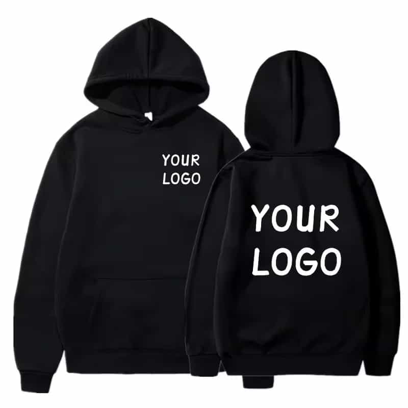 DIY Custom Your Brand LOGO Men Women Casual Hoodie Top Solid Color Pullover Street Personality Sweatshirt Custom Gifts