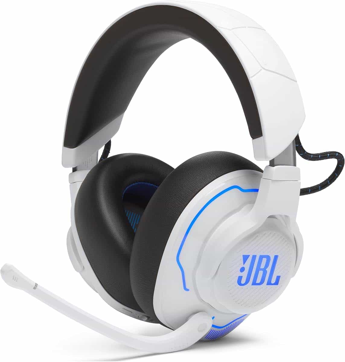 JBL Quantum 910P Console Wireless, with QuantumSPATIAL 360 on Your PlayStation, Hi-Res Certified JBL QuantumSOUND Signature, Low Latency Wireless System, White