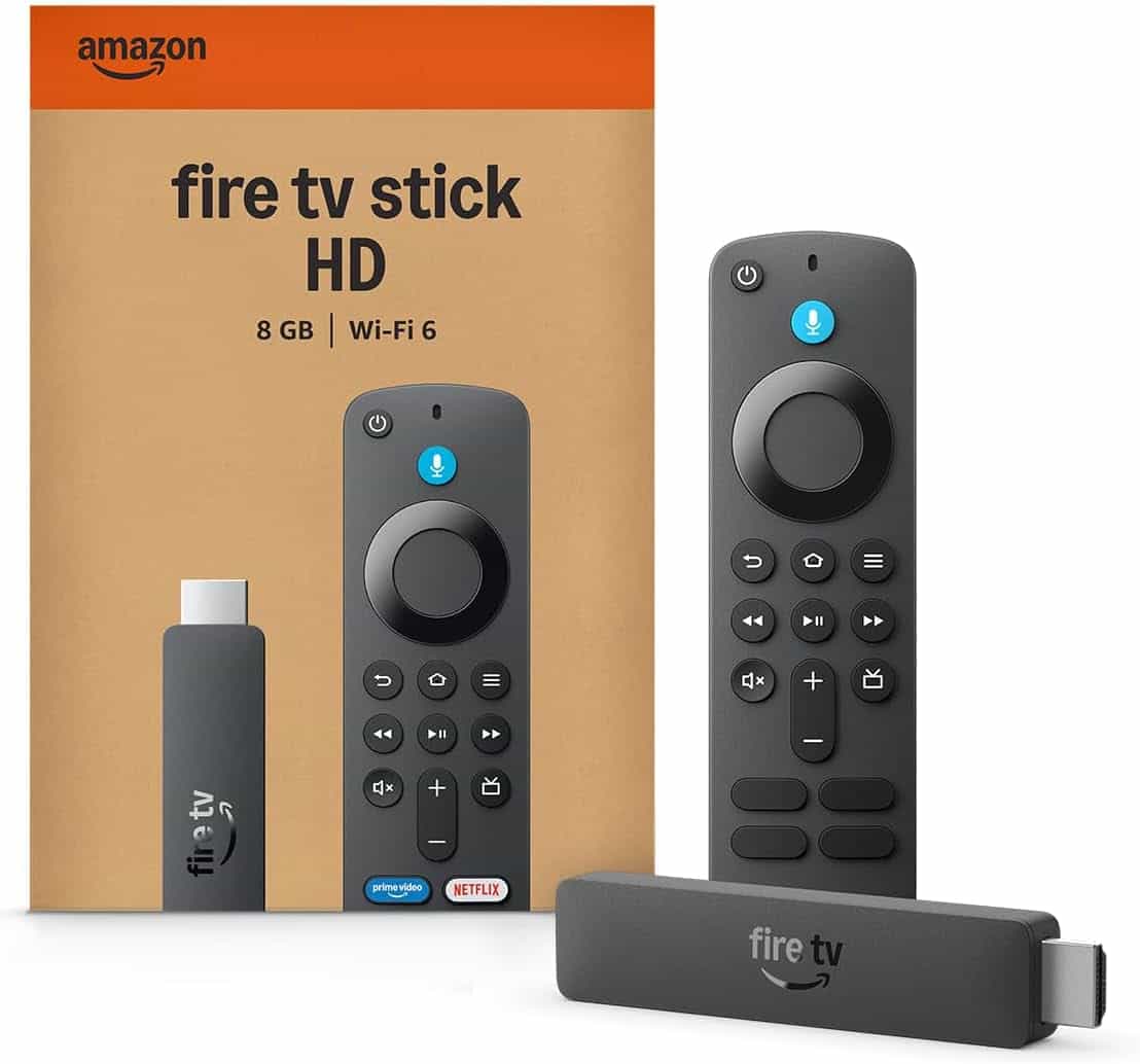 Amazon Fire TV Stick HD (modelo mais recente), Controle Remoto por Voz com Alexa, alimentado pela TV, com configuração simples e Acesso Antecipado à Alexa+