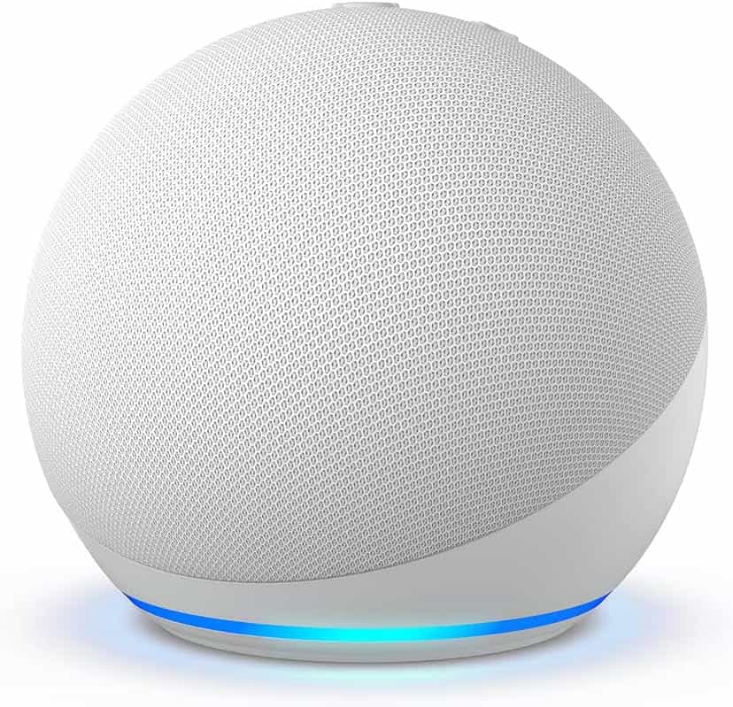 Amazon Echo Dot (newest model), Vibrant sounding Alexa speaker, Great for bedrooms, dining rooms and offices, Designed for Alexa+, Glacier White