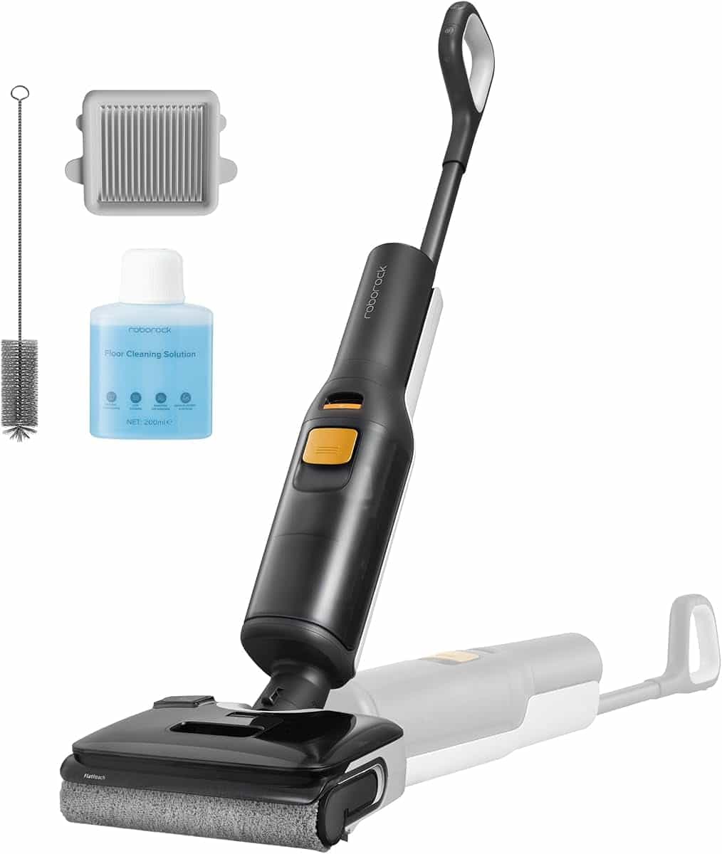 roborock F25 BX Nass Trockensauger, 180° Flach absenkbar, Kabelloser Staubsauger und Mopp in einem mit 20.000 Pa, 90°C Heißluft-Schnelltrocknen & Hochtemperatur-Selbstreinigung, kein Verheddern | Kabelloser Staubsauger und Mopp in einem, 90°C Heißluft-Schnelltrocknen & Hochtemperatur-Selbstreinigung, kein Verheddern