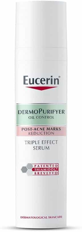Eucerin DermoPurifyer Oil Control Triple Effect Face Serum with Thiamidol and Salicylic Acid, for Oily and Acne-Prone Skin, Post-Acne Marks Reduction, Long-Lasting Matte Finish, 40ml