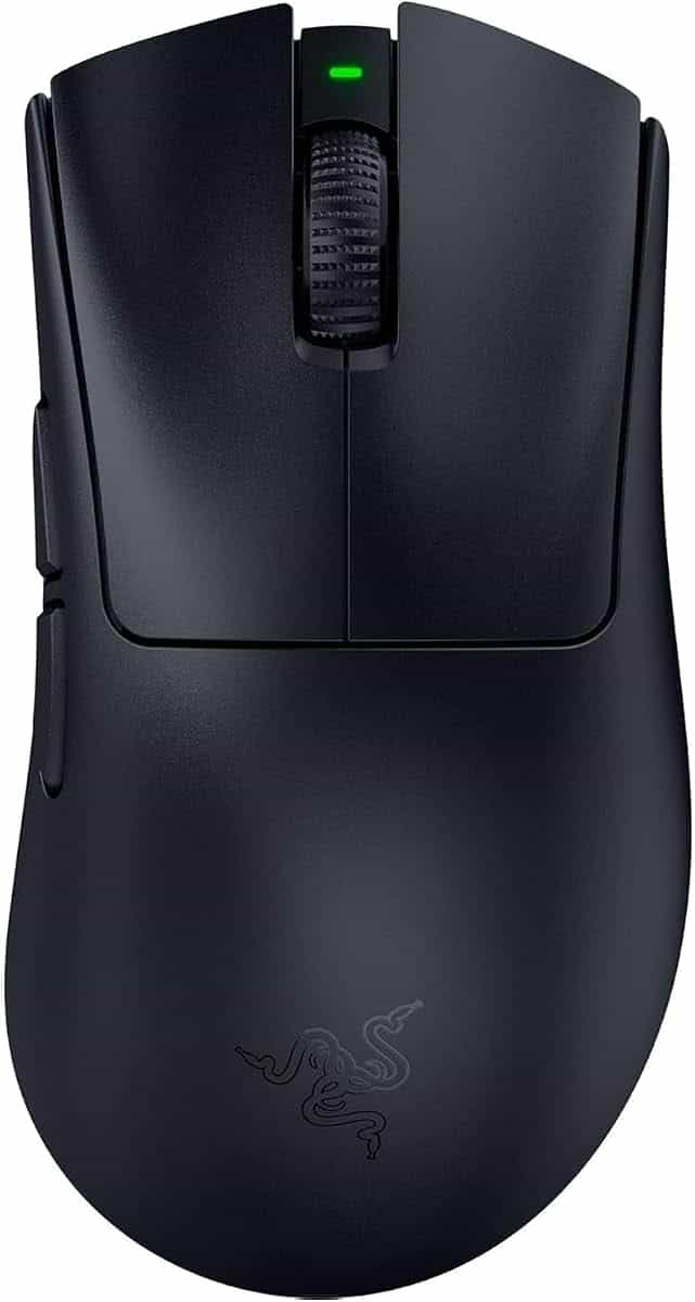 Razer DeathAdder V4 Pro Wireless Gaming Mouse: 56g Lightweight, HyperSpeed Wireless Gen-2, Optical Scroll Wheel, Optical Switches Gen-4, Focus Pro 45K Sensor Gen-2, Upto 150 Hr Battery - Black