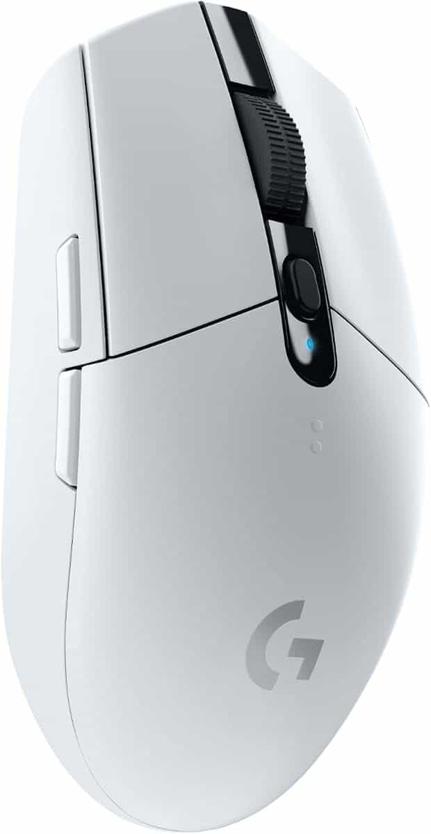Logitech G G305 Lightspeed Wireless Gaming Mouse | HERO 12K Captor, 12,000 DPI, Ultra-Light, 250h Battery, 6 Programmable Buttons, Integrated Memory, PC/Mac - White