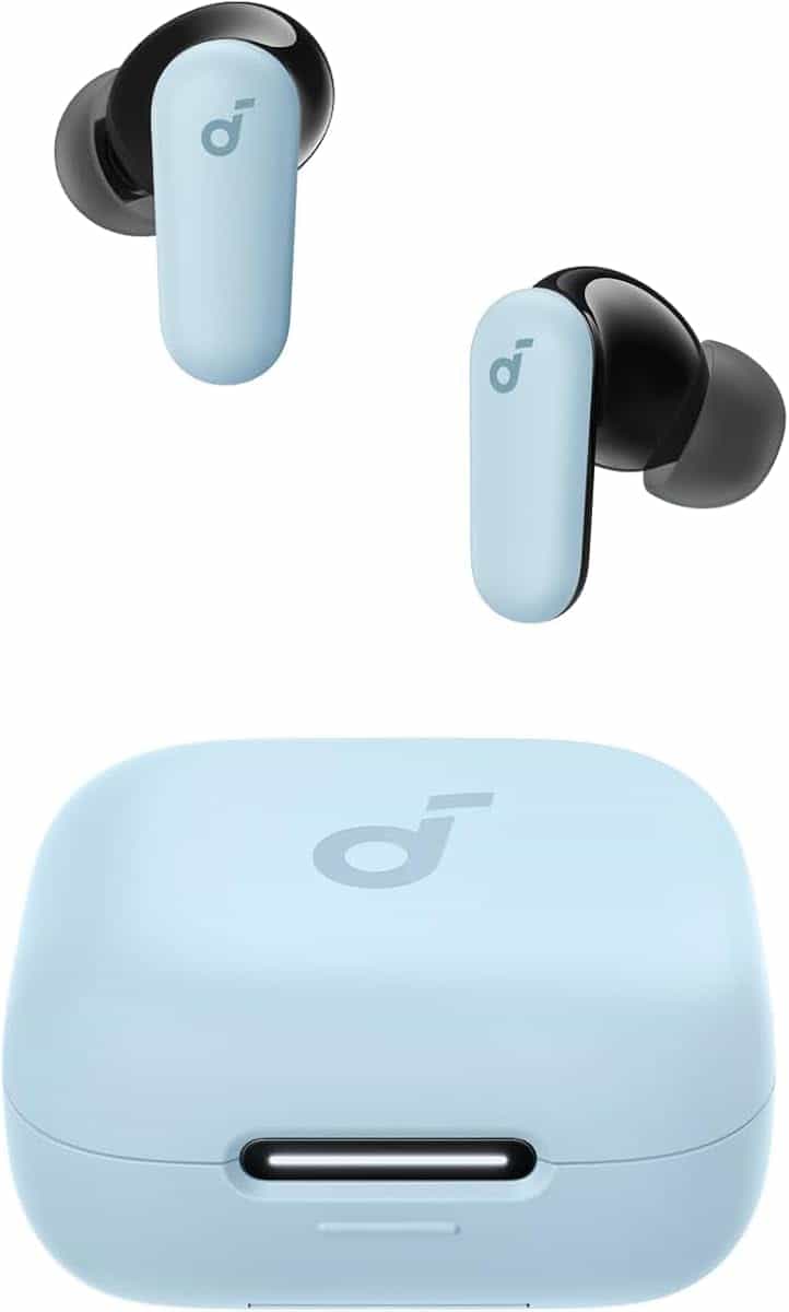 Soundcore Anker P30i, Adaptive Noise Cancelling Wireless Earbuds | Strong & Smart ANC, Big Bass, 45H Playtime, 2-in-1 Case & Phone Stand, IP54, Wireless Earbuds, Bluetooth 5.4, App Control