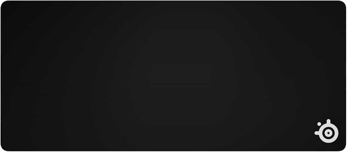 SteelSeries QcK Heavy Gaming Mousepad — Thicker, Non-Slip Silicone Rubber Base, Peak Tracking, Optimized for Gaming FPS, MOBAs, RTS, MMO — XXL Size 900 mm x 400 mm x 6 mm — Black