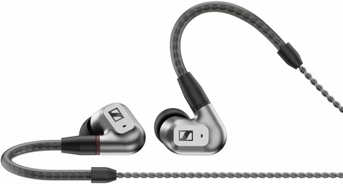Sennheiser IE 200 High Quality Wired Stereo Earbuds - Wired In-Ear Earbuds with High Quality, Clear Hi-Fi Sound, Lifelike Speech and Powerful Bass - Silver