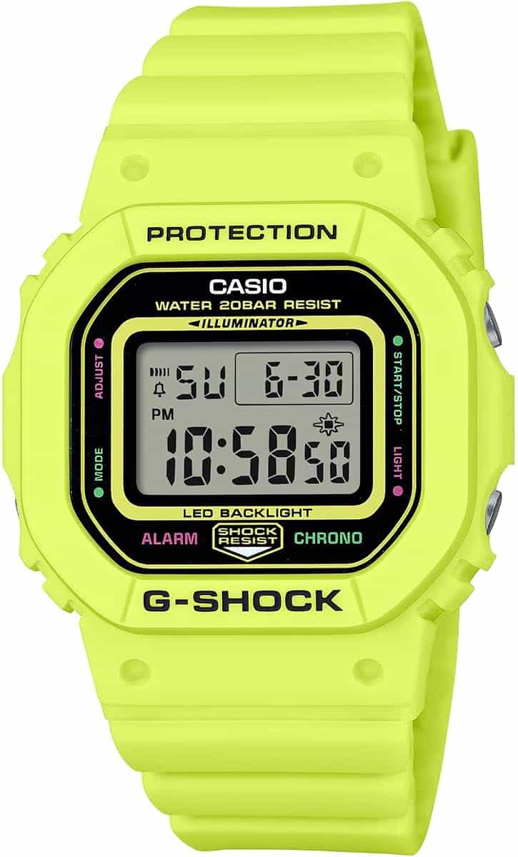 Casio G-SHOCK Women's slimmer and compact Design Watch - GMD-S5600EP-9DR (Light Green)