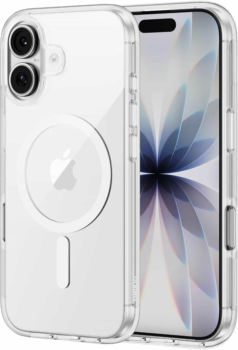 Belkin SheerForce Clear MagSafe Compatible iPhone 17 Case with Slim Design & Anti-Scratch Treated Coating - Magnetic, Transparent, & Shockproof Protective iPhone Case - Clear